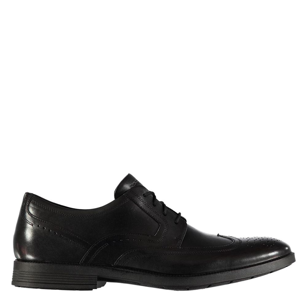 Rockport Canada Modern Wingtop Brogues - Mens Dress Shoes Black (ENO820731)